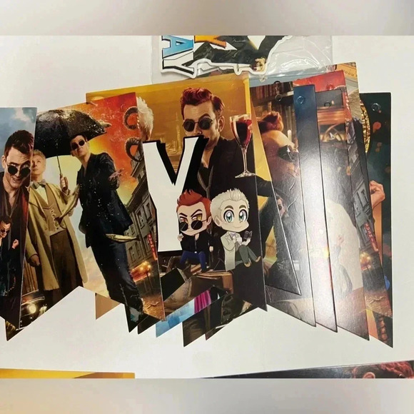 Good Omens - Happy Birthday Banner, Cake  Topper & Cupcake Toppers 🎉 - Picture 14 of 14